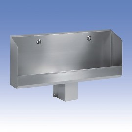 Závěsný pisoárový žlab Sanela 1200 mm, bez elektroniky, nerez mat   SLPN 03